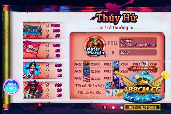 Trải Nghiệm Game Thuỷ Hử Vn188 Đỉnh Cao Nổ Hũ